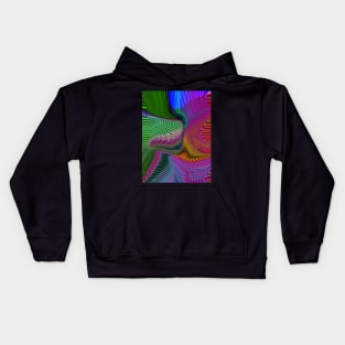 Abstract Waves  BH-053 Kids Hoodie